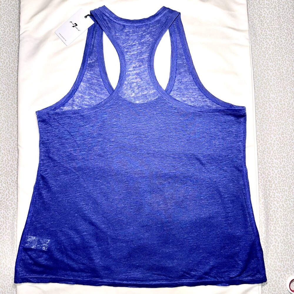 Blue Racerback Tank Top - Picture 2 of 5